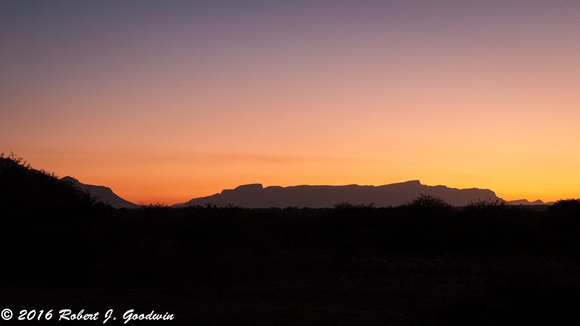 Drakensberg Mountains at Sunset, Game Drive, Kapama Private Game Reserve, South Africa