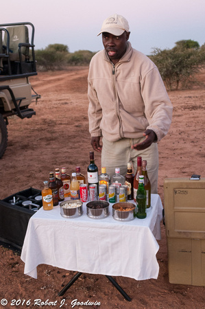 Carlos Prepares Sundowner, Game Drive, Kapama Private Game Reserve, South Africa