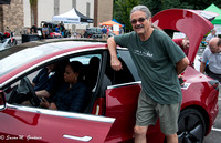 2019 National Drive Electric Week - Knoxville, TN, Ride & Drive, Evelyn and Michael Gill in Tesla Model 3