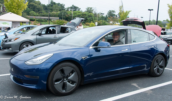 2019 National Drive Electric Week - Knoxville, TN, Ride & Drive, Dr. Sam in Tesla Model 3