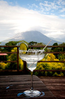 Margarita on the deck at Arenal Lodge near Arenal Volcano, Costa Rica